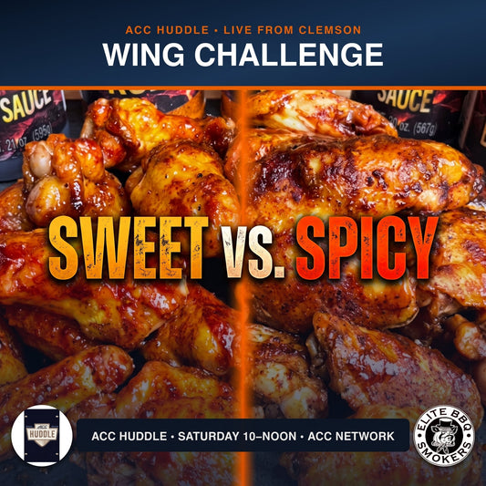 weet and spicy smoked chicken wings made with Elite BBQ Smokers rubs and sauces